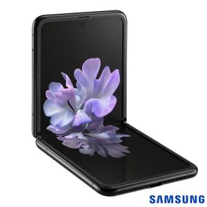 Samsung Galaxy Z Flip Preto, com Tela de 6,7?, 4G, 256GB e Câmera Dupla de 12MP + 13MP - SM-F700FZKDZTO