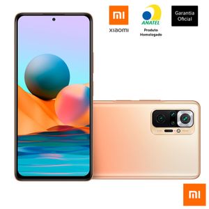 Redmi Note 10 Pro Gradient Bronze Xiaomi, Tela de 6,67", 4G+, 128GB e Câmera Quádrupla de 108MP+8MP+5MP+2MP - CX314