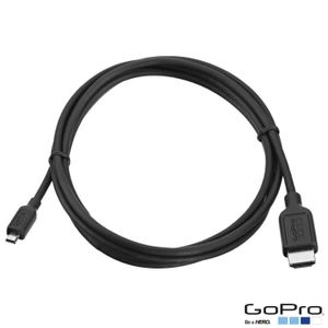 Cabo Micro HDMI em Poliuretano Preto para Câmeras HERO3 - Opeco