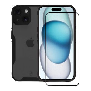 Kit Capa Dual Shock Sense e Pelicula Ultra Glass para iPhone 15 - Gshield
