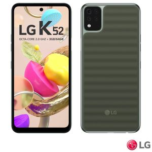 Smartphone LG K52 Verde, com Tela de 6,59", 4G, 64GB e Câmera Quádrupla de 13MP + 5MP + 2MP + 2MP - LMK420BMW.ABRAG