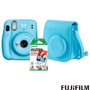 Kit Câmera Instax Mini 11 Fujifilm Azul - 705067499