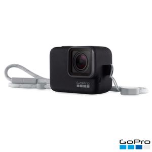 Capa Protetora e Cordão GoPro em Plástico e Silicone para Hero5 Black, Hero6 Black e Hero (2018) Preto - ACSST-001