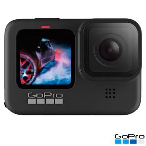 Câmera GoPro HERO9 Black à Prova D´água, LCD Frontal, Vídeo 5K, Foto 20MP, Transmissão Ao Vivo em 1080p, Hypersmoot