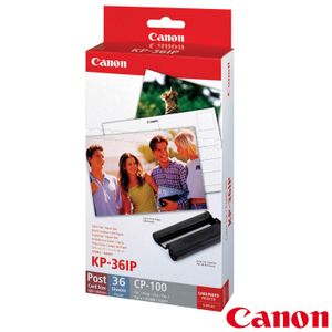 Papel Fotográfico Brilhante Canon KP36IP para Impressoras Fotográficas - KP361IP