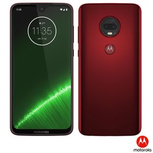 Moto G7 Plus Rubi Motorola com Tela de 6,24", 4G, 64GB e Câmera de 16 MP + 5 MP - XT1965-2