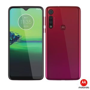 Moto G8 Play Vermelho Magenta com Tela de 6.2", 4G, 32 GB e Câmera de 13MP + 8MP + 2MP - XT2015-2