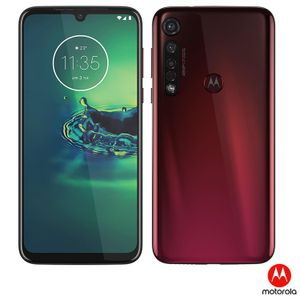 Moto G8 Plus Cereja com Tela de 6,3", 4G, 64 GB e Câmera de 48 MP (Quad-Pixel) + 5 MP + 16 MP - XT2019-2