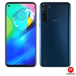 Moto G8 Power Azul Atlântico, com Tela de 6,4", 4G, 64GB e Câmera de 16MP + 8MP + 8MP + 2MP - XT2041-1