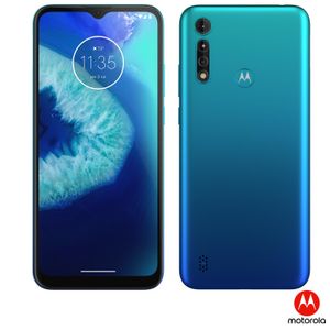 Smartphone Moto G8 Power Lite Aqua, com Tela de 6,5", 4G, 64 GB e Câmera Tripla de 16MP + 2MP + 2MP - XT2055-2