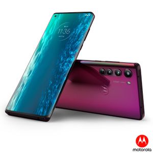 Smartphone Moto Edge Midnight Red, com Tela de 6,7", 5G, 128 GB e Câmera Quádrupla de 64MP+16MP+8MP+TOF - XT2063-3