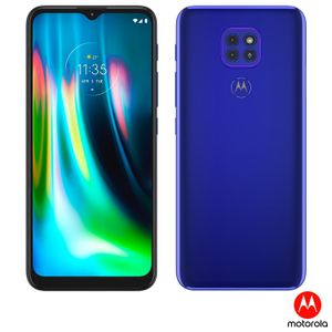 Smartphone Moto G9 Play Azul Safira, com Tela de 6,5", 4G, 64GB e Câmera de 48MP + 2MP + 2MP - XT2083-1