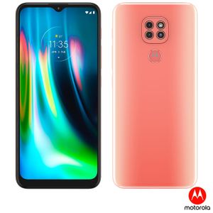 Smartphone Moto G9 Play Rosa Quartzo, com Tela de 6,5", 4G, 64GB e Câmera de 48MP + 2MP + 2MP - XT2083-1