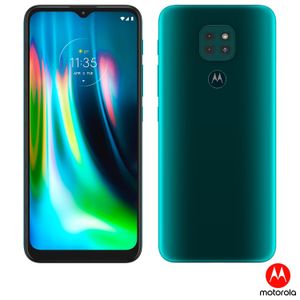 Smartphone Moto G9 Play Verde Turquesa, com Tela de 6,5", 4G, 64GB e Câmera de 48MP + 2MP + 2MP - XT2083-1