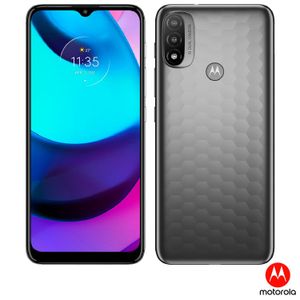 Moto E20 Cinza, com Tela de 6,5", 4G, 32GB e Câmera Dupla de 13MP + 2MP - XT2155-1