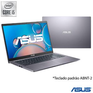 Notebook Asus, Intel Core i5-1035G1, 8GB, 256GB SSD, Tela 15,6", Windows 11, Cinza-X515JA-EJ1792W