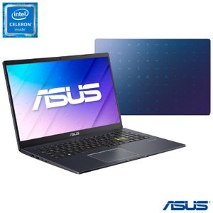 Notebook Asus, Intel Celeron Dual Core N4020,4GB, 128GB eMMC,Tela 15,6",Intel UHD600,Windows 10 Pro, Blue- E510MA-B