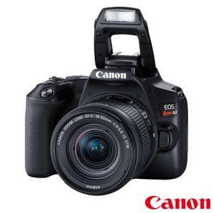 Câmera Canon SL3 DSLR com 24.1MP, 3", Gravação em  Full HD - EF-S 18-55MM