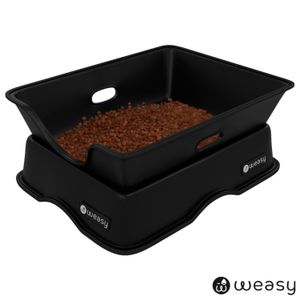 Banheiro Inteligente Weasy para Gatos Preto - PGES