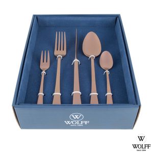 Faqueiro Berna Rose com 30 Peças em Aço Inox - Wolff