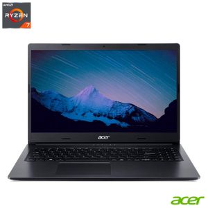 Notebook Acer, AMD Ryzen 7-3700U, 12GB, 256GB SSD, Tela de 15,6", AMD Radeon RX Vega 10, Preto, Aspire 3 - A315-23-