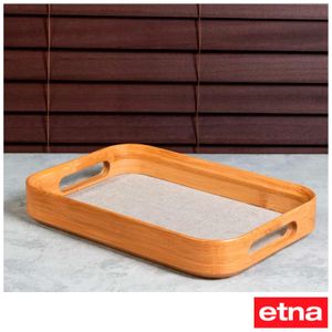Bandeja para Bancada de Bambu Veneza Cinza - Etna