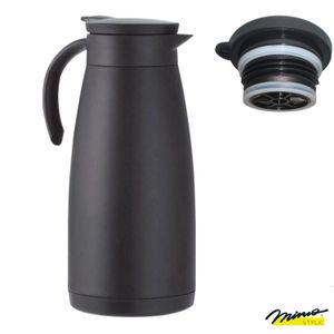 Garrafa Térmica com  Capacidade de 1 Litro Parede Dupla Inox Black ? Mimo Style
