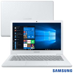 Notebook Samsung, Intel Celeron N4000, 4GB, 128GB, Tela 13,3", Branco Giz, Flash F30 - NP530XBB-AD2BR