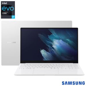 Notebook Samsung Galaxy Book Pro, Plataforma Intel Evo Core i7, 16GB, 1TB SSD, Tela 15,6",Mystic Silver-NP950XDB-KS