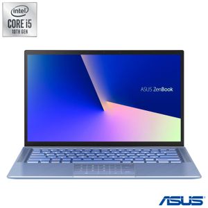 Notebook Asus ZenBook 14, Intel® Core? i5 10210U, 8GB, 256GB SSD, Tela de 14", Azul Claro Metálico - UX431FA-AN202T