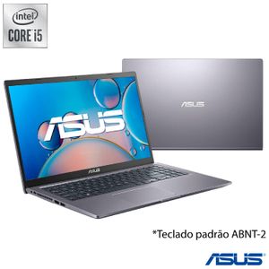 Notebook Asus, Intel Core i5 -1035G1, 8GB, 256GB SSD, Tela 15,6", Win 11, NVIDIA MX130, Cinza-X515JF-EJ360W