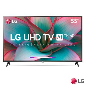 Smart TV LG 55" 4K UHD 55UN7310 WiFi Bluetooth HDR Inteligência Artificial ThinQ Smart Magic Google Alexa