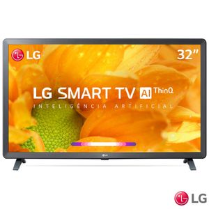 Smart TV LG LED 32? com ThinQ AI Compatível com Inteligência Artificial, Bluetooth, HDR e Wi-Fi - 32LM627BPSB