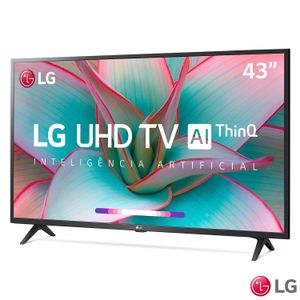 Smart TV LG 43" 4K UHD 43UN7300 WiFi Bluetooth HDR Inteligência Artificial ThinQAI Google Alexa