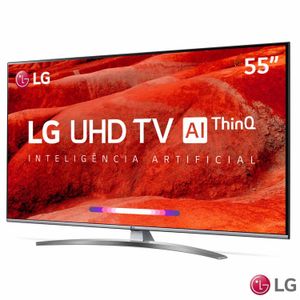 Smart TV 4K LG LED 55" Polegadadas, Ultra Surround, TV WebOS 4.5, Upscaler 4K, HDR Ativo e Wi-Fi - 55UM7650PSB