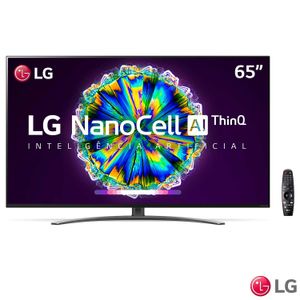 Smart TV LG 65" 4K IPS NanoCell 65NANO86 WiFi Bluetooth HDR Inteligência Artificial ThinQAI Google Alexa