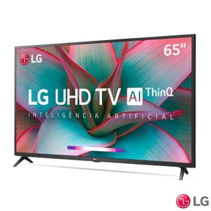 Smart TV LG 65" 4K UHD 65UN7310 WiFi Bluetooth HDR Inteligência Artificial ThinQ Smart Magic Google Alexa