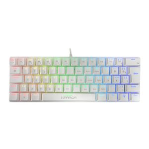 Teclado Gamer Mecânico Royal Precision, Blue Switch, ABNT2, RGB Branco Warrior - TC311 TC311