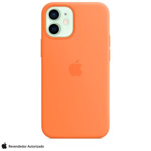 Capa para iPhone 12 Mini em Silicone Laranja kinkan - Apple - MHKN3ZE/A