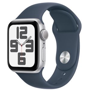 Apple Watch SE (GPS 40 mm) Caixa Prateada de Alumínio Pulseira Esportiva Azul-tempestade – MG