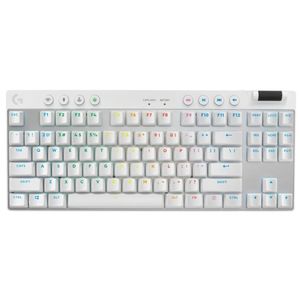 Teclado Gamer Sem Fio Logitech PRO X TKL LIGHTSPEED Branco