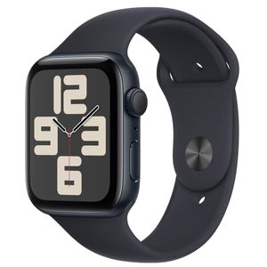 Apple Watch SE (GPS 44 mm) Caixa Meia-noite de Alumínio Pulseira Esportiva Meia-noite - MG