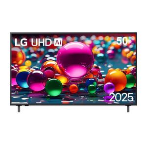 Smart TV 4K 50" LG Ultra HD 50UA8550PSA com Processador a7 Gen8 AI, Otimizador de Jogos, Wi-Fi, Bluetooth, webOS 25 e Controle Smart Magic