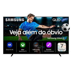 Smart TV Samsung Vision AI 50" Polegadas QLED Ultra 4K Q7F 2025, Processador com AI e Alexa Integrada