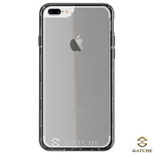 Capa Hibrida para iPhone 7 Plus, 6s Plus e 6 Plus de Poliuretano Jet Black - Gatche - GAT-10IP7PLJTB