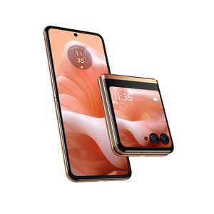 Smartphone Motorola Razr 40 Ultra 5G Peach 256GB 10GB (8GB RAM + 2GB Ram Boost) 12MP com moto AI NFC Dobrável