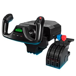Manche e Alavancas de Eixo para Simulação de Voo Flight Yoke System Preto - Logitech G