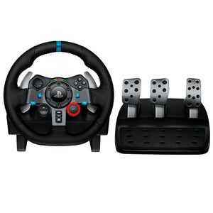 Volante Logitech G29 Driving Force e Pedais com Force Feedback para PS5, PS4, PS3 e PC