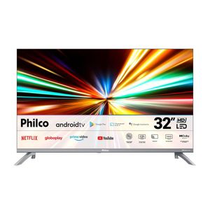 Smart TV 32" Philco HD DLED PTV32M9GACGB com Sistema Operacional Android TV, Processador Quad Core, Dolby Audio e Chromecast built in