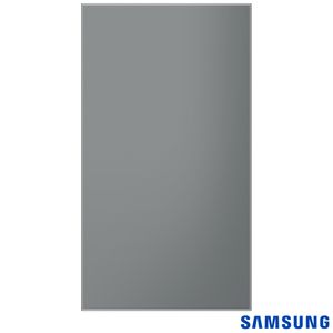 Painel Único de Geladeira Bespoke Samsung em Vidro 1Door Cinza Satin Gray - RA-R23DAA31GG